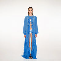 SUMMER BREEZE COVER-UP ROYAL BLUE